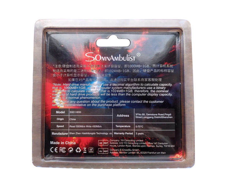 SSD накопитель SomnAmbulist 128GB 2.5″ SATA III 550/450 МБ/с для ноутбука и компьютера - изображение 2