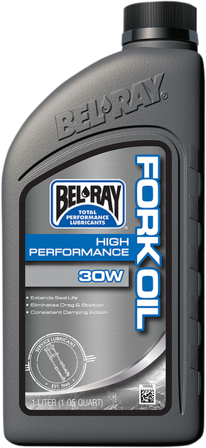 Олива для гідравлічної вилки BEL-RAY High Performance 30W 1 L (2687654) - Фото 1 Олива для гідравлічної вилки BEL-RAY High Performance 30W 1 L (2687654) - зображення 1