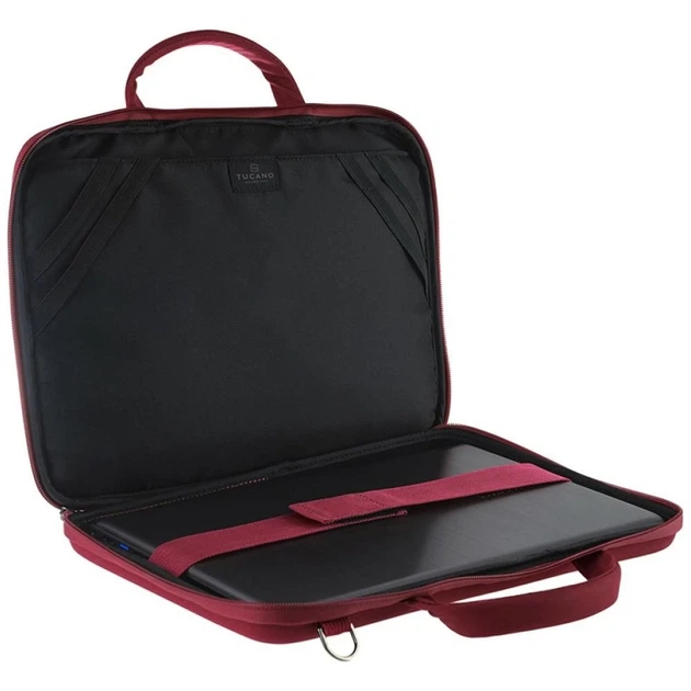Сумка Tucano Darkolor Slim Bag для ноутбука 13"/14" Red (BDA1314-R) - Фото 6 Сумка Tucano Darkolor Slim Bag для ноутбука 13"/14" Red (BDA1314-R) - изображение 6