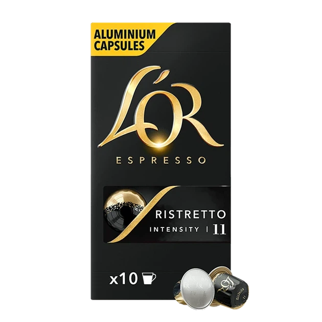Капсулы Nespresso L'OR Ristretto неспрессо лер ристретто 10 шт алюминий - Фото 1 Капсулы Nespresso L'OR Ristretto неспрессо лер ристретто 10 шт алюминий - изображение 1