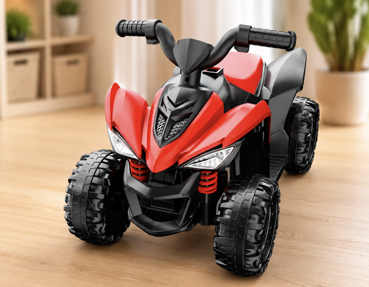 Детский электроквадроцикл 202 с двумя моторами 2×25 Вт, аккумулятором 12V/4,5Ah, музыкальной панелью MP3 USB, передними фарами, задним приводом до 30 кг - изображение 6