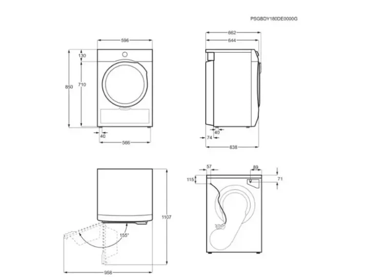 Сушильна машина Electrolux EW6D28CWU - изображение 9