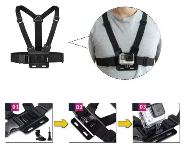 Универсальное нагрудное крепление-жилет для телефона и экшн-камер (GoPro, DJI, Xiaomi) - изображение 3