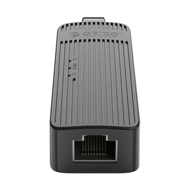Adapter sieciowy Orico UTK‑U3 USB‑A 3.0 to RJ45 Gigabit Ethernet Black (6942227181053) - obraz 4