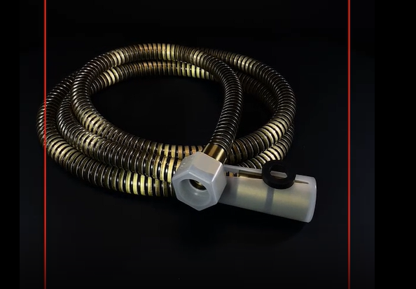 Шланг для душа матовое золото KOER KB-0801-150-12 BRUSHED GOLD оплетка нержавеющая сталь 150 см (KR5666) - изображение 3
