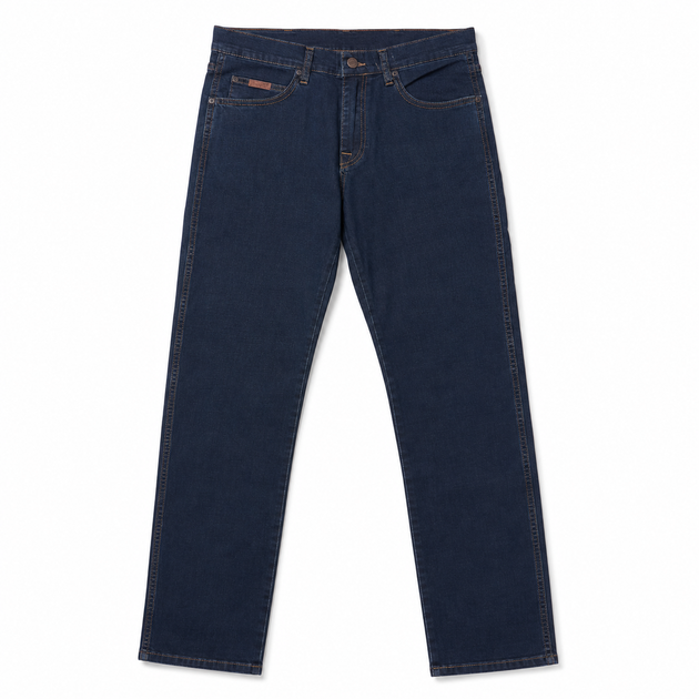 Джинсы Wrangler Regular мужские прямого кроя,38 Темно-синий - изображение 6