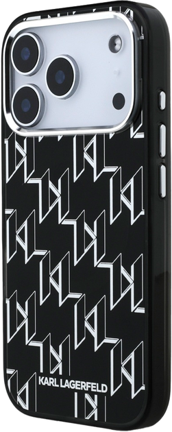 Etui Karl Lagerfeld IML KL Monogram MagSafe do Apple iPhone 17 Pro Black (3666339505813) - obraz 2