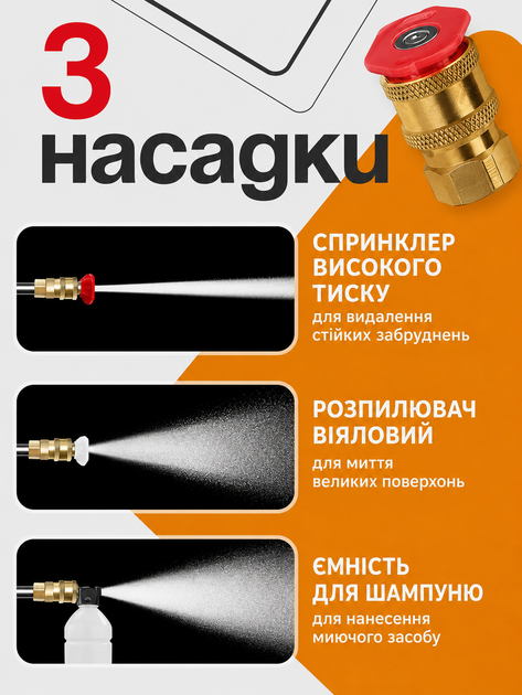 Акумуляторна мийка високого тиску 48V 5Ah 30 бар, 2 АКБ, портативна мінімийка - Фото 4 Акумуляторна мийка високого тиску 48V 5Ah 30 бар, 2 АКБ, портативна мінімийка - изображение 4