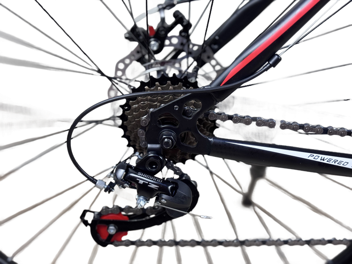 Велосипед CrossBike Rockfire 29" 19" Чорний-Червоний - Фото 3 Велосипед CrossBike Rockfire 29" 19" Чорний-Червоний - зображення 3