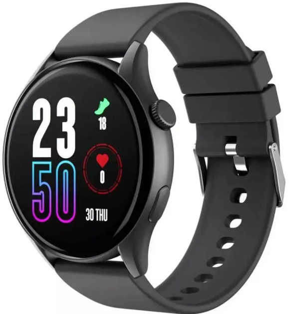 Смарт-часы AMOLED 1.43", Bluetooth звонки, IP68, мониторинг здоровья Proove Quantum, черные - Фото 2 Смарт-часы AMOLED 1.43", Bluetooth звонки, IP68, мониторинг здоровья Proove Quantum, черные - изображение 2