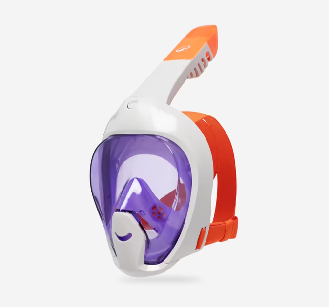 Повнолицьова Дитяча Маска Subea Easybreath Freetalk XS (від 4 до 10 років) для Плавання, Пірнання, Снорклінгу Фіолетовий - зображення 2