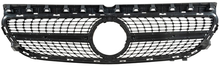 Передняя решетка радиатора Diamond Black для Mercedes B-class W246 2011-2018 гг - изображение 3