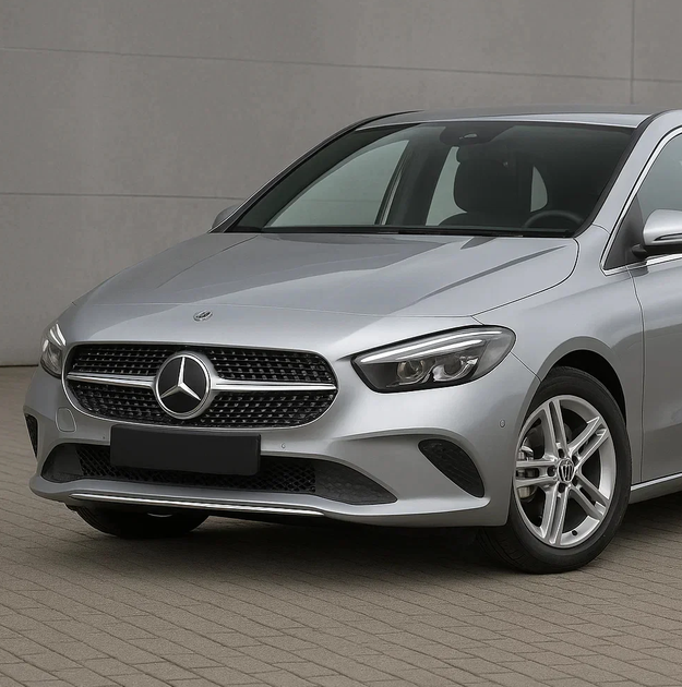 Передняя решетка Diamond Silver (без места под камеру) для Mercedes B-class W2472019-2024 гг - изображение 2