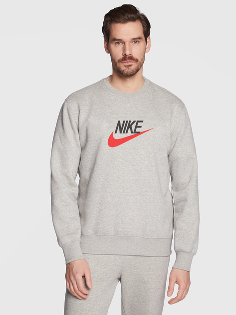 Мужской свитшот на флисе Nike Размер S Серый (MST0001801) - Фото 1 Мужской свитшот на флисе Nike Размер S Серый (MST0001801) - изображение 1