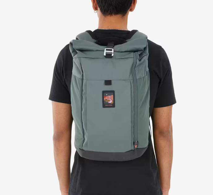Туристический Рюкзак QUECHUA NH Escape 500 Rolltop 23л 46 х 28 х 22 см Зеленый - изображение 3