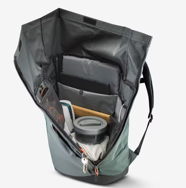 Туристический Рюкзак QUECHUA NH Escape 500 Rolltop 23л 46 х 28 х 22 см Зеленый - изображение 6