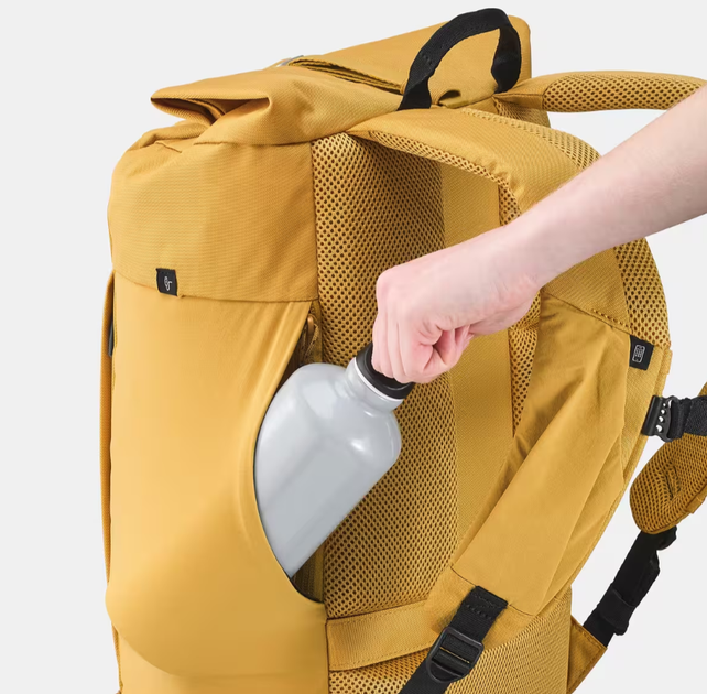 Туристичний Рюкзак QUECHUA NH Escape 500 Rolltop 23л 46 х 28 х 22 см Жовтий - зображення 7