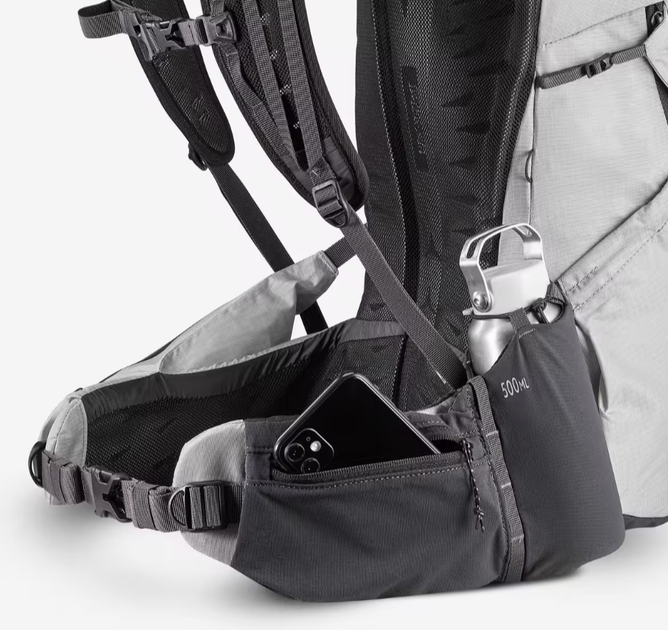 Туристичний Рюкзак QUECHUA MH900 25л 45 х 25 х 15 см Білий Сумісні з Питною Системою - зображення 9