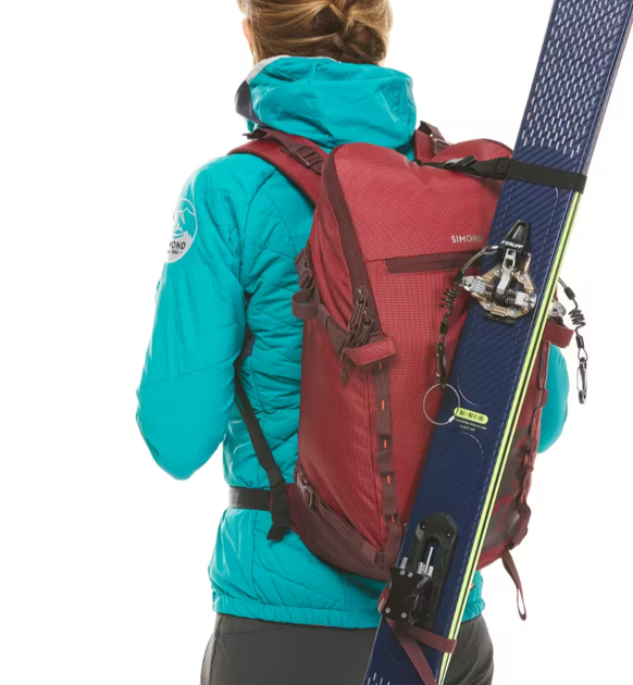 Альпіністський Рюкзак SIMOND Alpinism 22л 53 x 27 x 18 см Бордовий Сумісні з Питною Системою - зображення 6