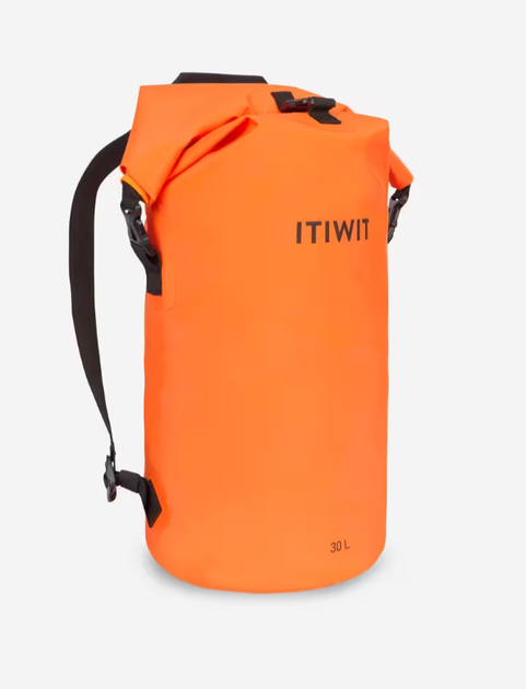 Гермомішок ITIWIT IPX6 (63 х 26см 30л) Герметична Сумка Помаранчевий - Фото 1 Гермомішок ITIWIT IPX6 (63 х 26см 30л) Герметична Сумка Помаранчевий - зображення 1