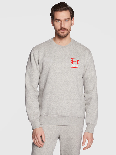 Світшот на флісі Under Armour повсякденний з принтом демісезонний Сірий XL (MST0001814) - Фото 1 Світшот на флісі Under Armour повсякденний з принтом демісезонний Сірий XL (MST0001814) - зображення 1