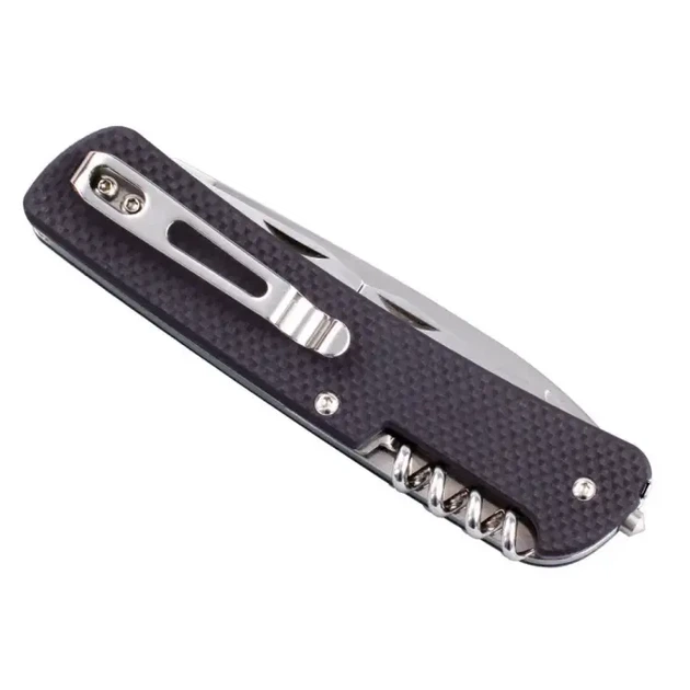 Багатофункціональний ніж Ruike Criterion L32, (8.5 см) 12C27 / G10 коричневий, 13 інстр. - изображение 5