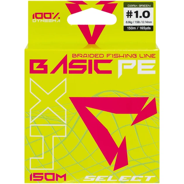 Шнур Select Basic PE Green 150m #1.0/0.14mm 15lb/6.8kg - изображение 2