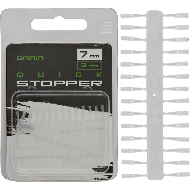 Стопоры для бойлов Brain Quick Stopper 7mm (3 шт/уп) SGXA-9012-7 - Фото 1 Стопоры для бойлов Brain Quick Stopper 7mm (3 шт/уп) SGXA-9012-7 - изображение 1