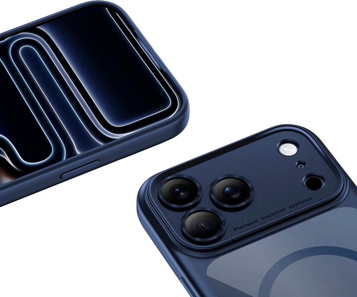 Etui Tech-Protect Magpeak Magsafe do Apple iPhone 17 Pro Transparent-Blue (5906302333837) - Zdjęcie 3 Etui Tech-Protect Magpeak Magsafe do Apple iPhone 17 Pro Transparent-Blue (5906302333837) - obraz 3