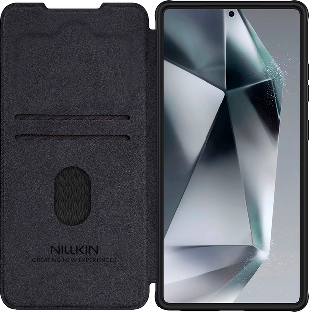 Etui Nillkin Qin Pro Leather do Samsung Galaxy S25 Ultra Black (6902048290532) - obraz 4