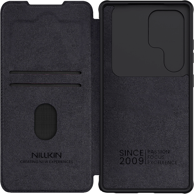 Etui Nillkin Qin Pro Leather do Samsung Galaxy S25 Ultra Black (6902048290532) - obraz 5