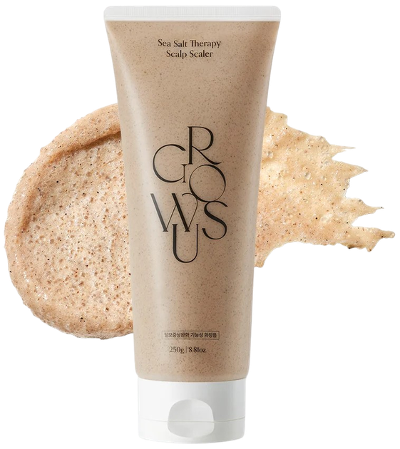 Пілінг для шкіри голови Growus Sea Salt Therapy Scalp Scaler відлущувальний 250 мл (8809704070959) - Фото 2 Пілінг для шкіри голови Growus Sea Salt Therapy Scalp Scaler відлущувальний 250 мл (8809704070959) - зображення 2