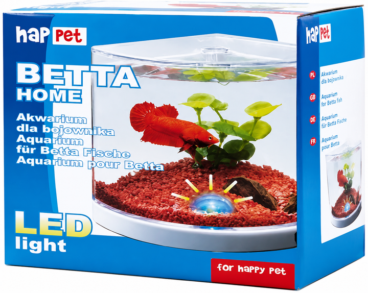 Пластиковый угловой аквариум для петушка Betta Tank T-101, ~2л, 17x10x12см - изображение 2