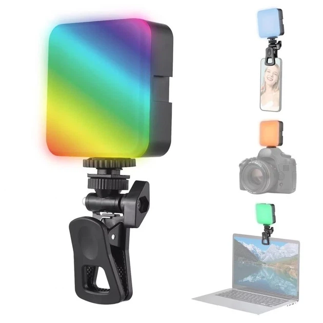 LED лампа портативная MJ-88 RGB 5W автономное питание прищепка Black - Фото 1 LED лампа портативная MJ-88 RGB 5W автономное питание прищепка Black - изображение 1