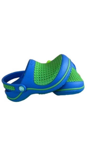 Дитячі крокси для хлопчика Crocs Crosmesh Clog Blue/Green (25-26, синій) - Фото 4 Дитячі крокси для хлопчика Crocs Crosmesh Clog Blue/Green (25-26, синій) - изображение 4