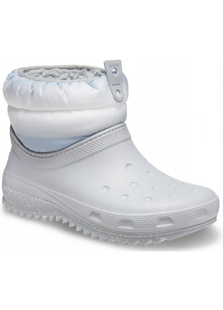Дитячі крокси чоботи для дівчинки Crocs Classic Neo Puff Shorty Boot Light Grey (34-35, Світло сірий) - Фото 2 Дитячі крокси чоботи для дівчинки Crocs Classic Neo Puff Shorty Boot Light Grey (34-35, Світло сірий) - зображення 2