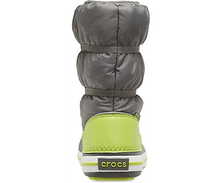 Дитячі крокси чоботи для хлопчика Crocs Crocband Winter Boot Grey/Green (24-25, сірий) - Фото 6 Дитячі крокси чоботи для хлопчика Crocs Crocband Winter Boot Grey/Green (24-25, сірий) - изображение 6