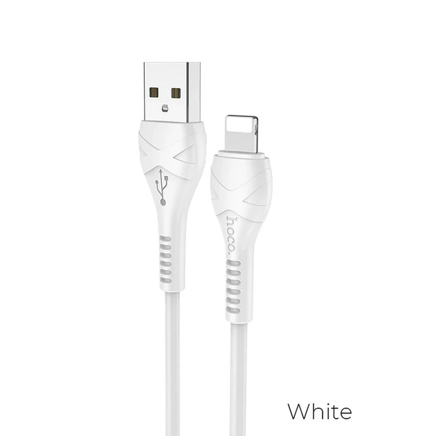 Кабель Hoco X37 USB-A to Lightning 1m White (6931474710499) - Фото 1 Кабель Hoco X37 USB-A to Lightning 1m White (6931474710499) - зображення 1