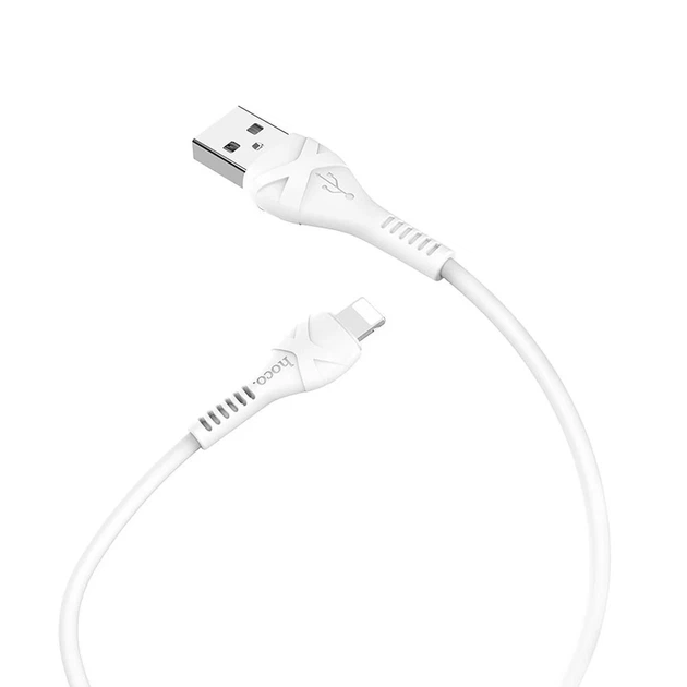 Кабель Hoco X37 USB-A to Lightning 1m White (6931474710499) - Фото 2 Кабель Hoco X37 USB-A to Lightning 1m White (6931474710499) - зображення 2
