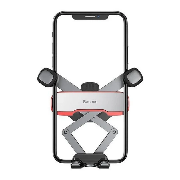 Автотримач Baseus Mr Hui Gravity для мобільних телефонів сріблястий - зображення 5