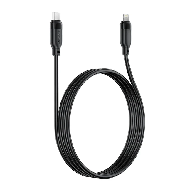 Кабель зарядки ACEFAST C16-05 USB Type-C to Lightning 30W TPE 2м черный - Фото 5 Кабель зарядки ACEFAST C16-05 USB Type-C to Lightning 30W TPE 2м черный - изображение 5