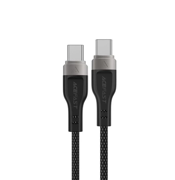 Кабель Type-C to Type-C ACEFAST C11-03 3A 60W нейлон + PVC черный 1.2 м - изображение 3