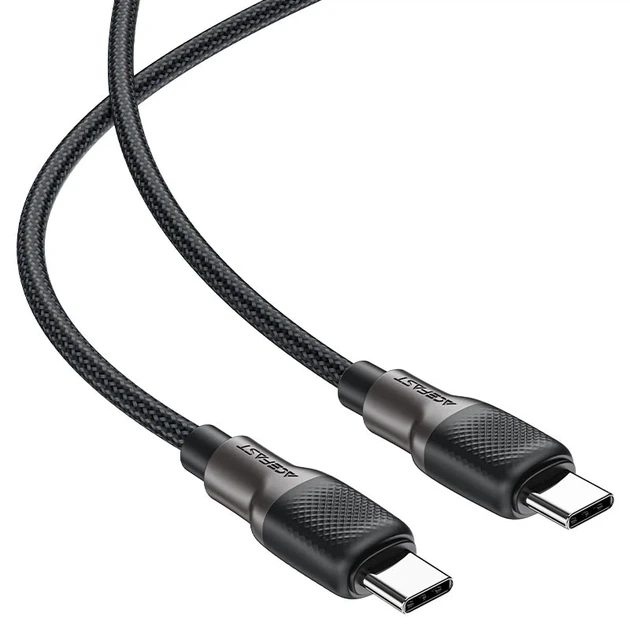 Кабель Type-C ACEFAST C10-03 3A 60W силікон чорний 1.2 м - зображення 4