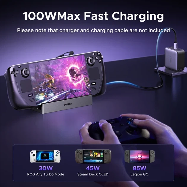 Док-станція UGREEN CM800 9in1 USB-C DP 4K 100W алюмінієва сірий - зображення 8