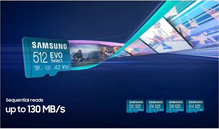 Карта памяти microSDXC Samsung EVO Select 256 ГБ UHS-I U3 V30 с адаптером SD - изображение 10