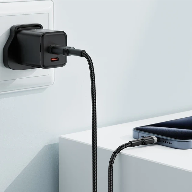 Кабель зарядки USB Type-A до Type-C ACEFAST C22-04 3A TPE + алюминий 1.2 м черный - изображение 7
