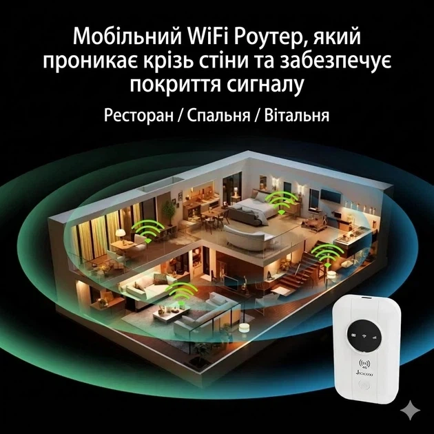 Портативний 4G WiFi-роутер JICICUXI - зображення 3