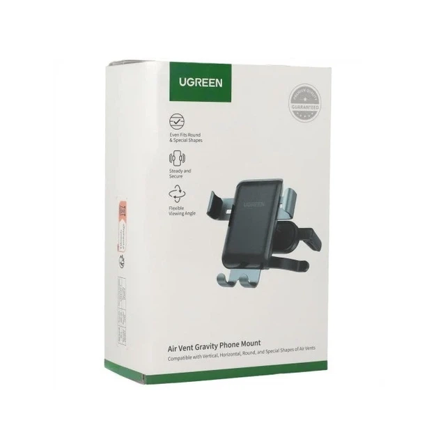 Автотримач для телефона UGREEN LP274 гравітаційний для круглих дефлекторів сірий - Фото 2 Автотримач для телефона UGREEN LP274 гравітаційний для круглих дефлекторів сірий - зображення 2