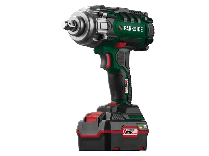 Аккумуляторный ударный гайковерт Parkside PASSK 20-Li C4 20 В, 400 Нм, 1/2", с аккумулятором 4 Ач, зарядным устройством и кейсом - изображение 8