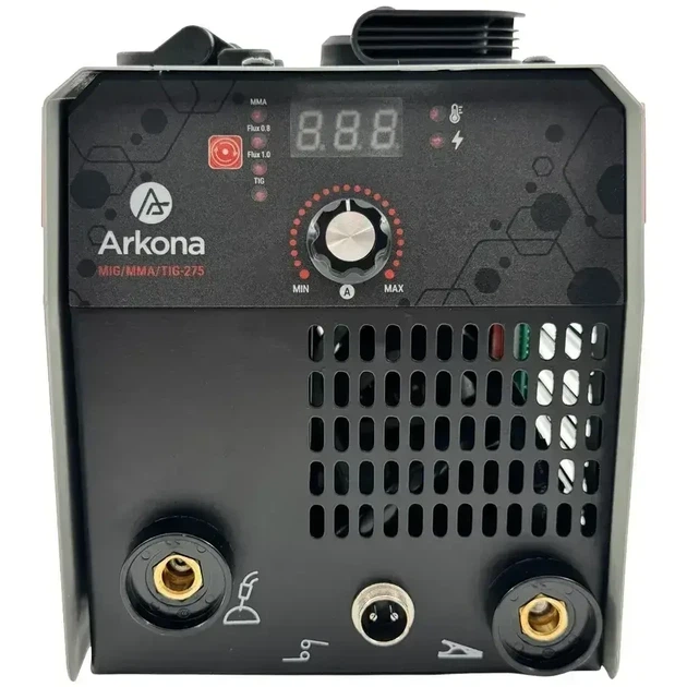 Сварочный полуавтомат Arkona MIG MMA TIG-275 275А инвертор с режимами MIG/MAG/MMA/TIG-Lift для сварки проволокой 0.6-1 мм без газа и работой от сети 180-250 В - изображение 10